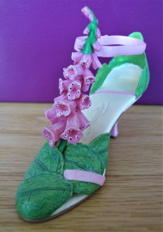 Just The Right Shoe - Foxglove,  2005 Breast Cancer Awareness shoe,  RARE 2