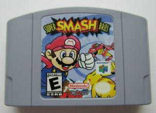 Authentic Smash Bros Nintendo 64 N64 Party Game Retro Brawl Melee Rare 1