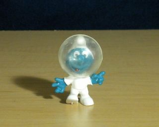 Smurfs 20003 Astro Smurf Astronaut Figurine Rare Vintage Pvc Figure Nasa Toy 60s