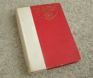 Antique 1893 Book " The Scarlet Letter " By Nathaniel Hawthorne Vintage Hardcover