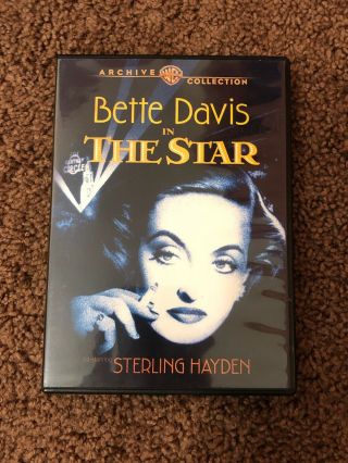 The Star (dvd,  2017,  1 - Disc Set) Warner Archive Rare Dvd Bette Davis Classic