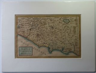 Early Copperplate Map Of Italy 