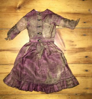 Antique Doll Dress For French Or German Fashion Doll