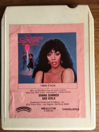 Donna Summer Bad Girls Vintage Rare 8 Track Tape Late Nite Bargain