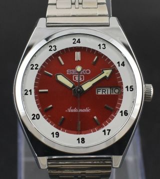 Vintage Seiko Automatic 17 Jewel Cal.  6309a Day Date Men 