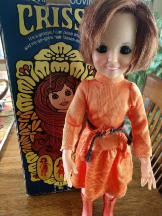 Vintage Ideal 1971 Movin Groovin Crissy Doll In Outfit & Extra