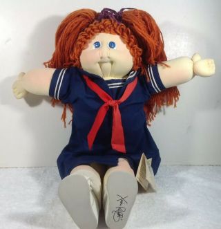 Cabbage Patch 22 " Doll With Red Hair,  Madge Kirsten.  Rare