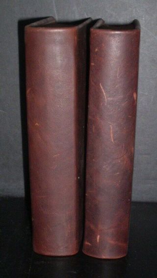 2 Rare Antique 1792 Leather Bound Vol.  Life Of Samuel Johnson By James Boswell