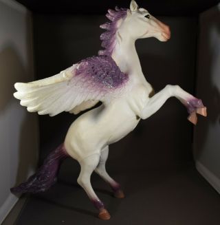 Toy Major Trading Co Pegasus Horse Wings Purple White Glitter Rare 2006