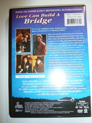Love Can Build A Bridge DVD TV movie miniseries country Naomi Wynonna Judd RARE 3