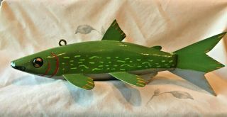 Ron Hamm Minnesota Folk Art Fish Decoy