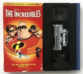 The Incredibles (vhs,  2005) Rare Walt Disney Pixar Animation Boundin’ Short Film