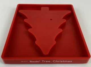 Sizzix Red Die Cut Large Christmas Tree Pattern By Ellison Holiday 