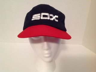 Rare Vintage Chicago White Sox Late70s Early80s Snapback Baseball Cap
