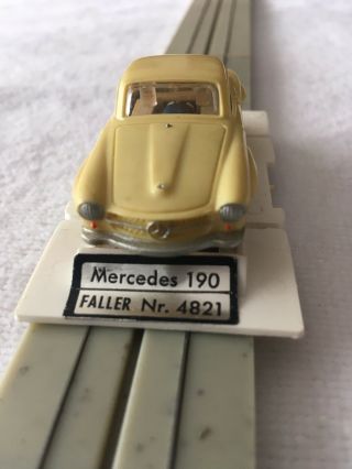 Faller Ho Slot Car,  1958 Mercedes Benz 190sl Cream Coloir,  4821 Boxed,  Very Rare
