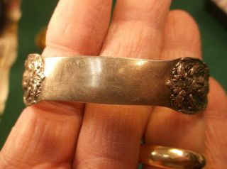 Gorgeous Vtg Antique? " Reed & Barton " Sterling Silver Art Nouveau Cuff Bracelet