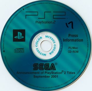 Sega Press Kit - Promo Demo Promotional Rare