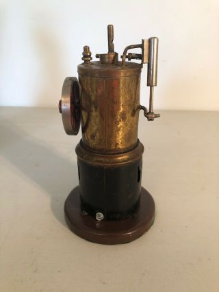 Antique Vintage Upright Vertical Live Steam Engine 2