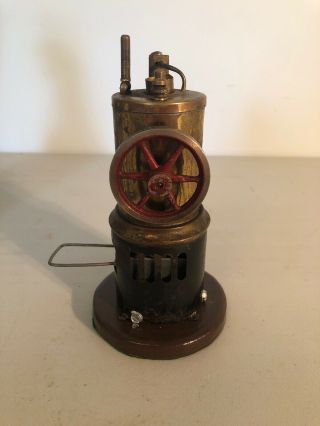 Antique Vintage Upright Vertical Live Steam Engine 3