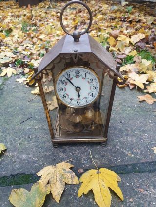 Unique Handmade Rare Antique 19th C Mechanical Clock Made In Germany