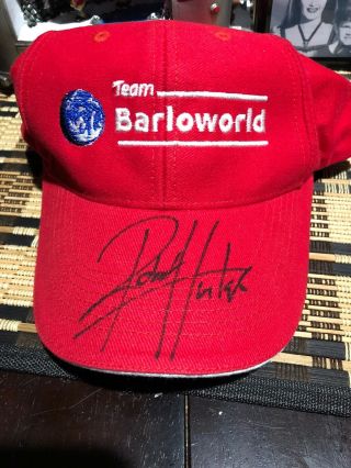 Very Rare Signed Hat By Robert Hunter Team Barloworld Cycles Team