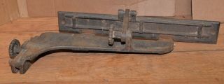 Rare Adjustable Cast Iron Fence Lathe Grinder Shaper Vintage Shop Tool