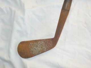 Antique Hickory Shafted Jw Learmonth Lelant Golf Club Mid - Iron Golf Club 14