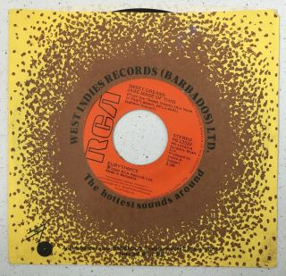 Eurythmics Very Rare Barbados 7 " Vinyl Sweet Dreams Annie Lennox 1983