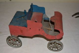 Hafner Wind - Up Tin Toy 1904 Oldsmobile Horseless Carriage Runabout Very Rare