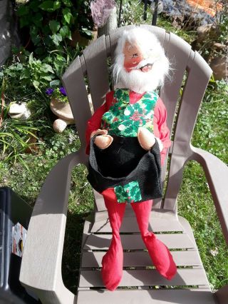 Vintage Large 30” Annalee Santa Claus Collectable Christmas Doll Rare
