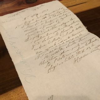 Rare European 1700 - 1800’s Paper Document Legal Manuscript Antique Old Business.