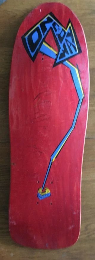 Nos H - Street Danny Way Rare Skateboard Deck Signed By H - Street Pro Ron Allen