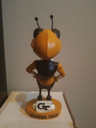 Georgia Tech Yellow Jackets Buzz Bobblehead,  With Attenae,  Very Rare Mascot,  Acc