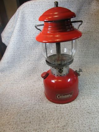 Vintage Coleman Red Model 200 Lantern Dated 12 - 67 Made In Canada Vgc