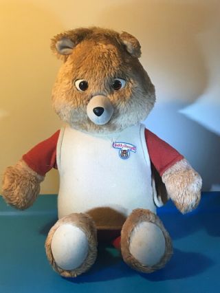 Vintage 1985 / 1991 Teddy Ruxpin Talking Bear Plush Worlds Of Wonder Toy
