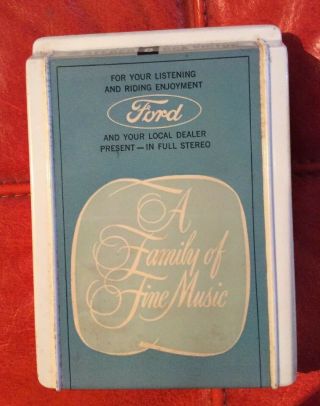 Vintage Ford Family Of Fine Music 8 Track Rca Tape Empty Clamshell Rare