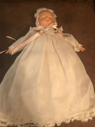 12 " Vintage 1943 Effanbee F&b Babyette Sleeping Baby Doll