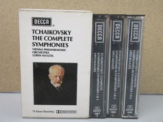 Tchaikovsky - The Complete Symphonies No.  1 - 6 Rare 3 X Cassette Paper Label Maazel