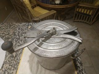 Antique Landers Frary &clark Universal Bread Maker No.  4 Complete With Table Clap
