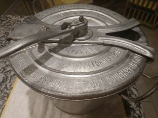 Antique Landers Frary &Clark Universal Bread Maker No.  4 complete with table clap 2