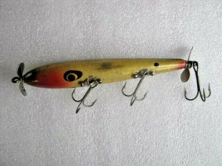 Rare Old Vintage Smithwick Devels Horse Topwater Double Prop Wood Lure Lures