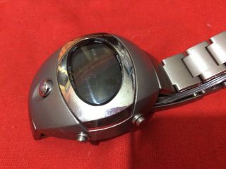 Vintage Pulsar Spoon Watch; Very Rare Red Led Display,  Titanium And Steel Model