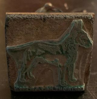 Kenart Bull Terrier Vintage/antique English Stamp England