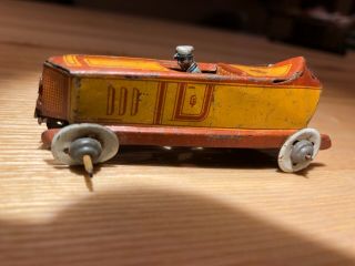 Antique Kellermann Germany 1925 Tin Penny Toy Race Car Rare