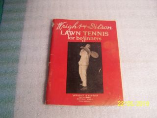 Antique Lawn Tennis For Beginners - George Wright - Not Dated - Pb