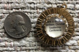 Rare Vintage Historical Martin Luther King Pendant Swiveling I Have A Dream 