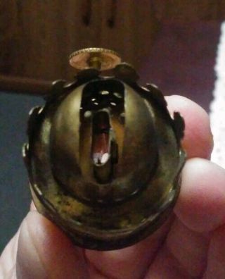 Vintage Antique Miniature Oil Kerosene Lamp Brass Burner LOOK Made in USA 2