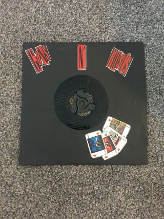 Rare Guns N Roses Civil War 7 " Black Label Single,  Never Released On Vinyl