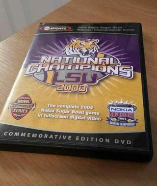 Euc 2003 2004 Lsu Tigers National Champions Game Dvd Vs Oklahoma Sooners Rare
