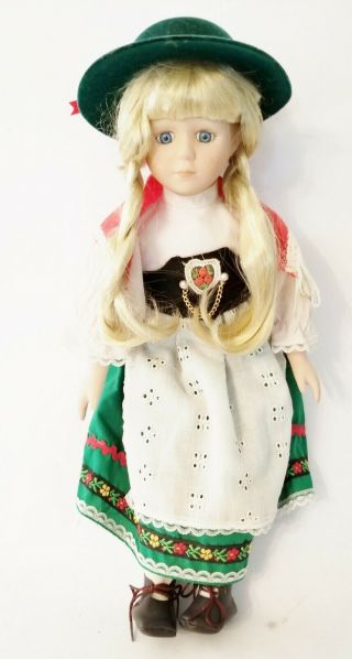 Vintage German Porcelain Doll 16 "
